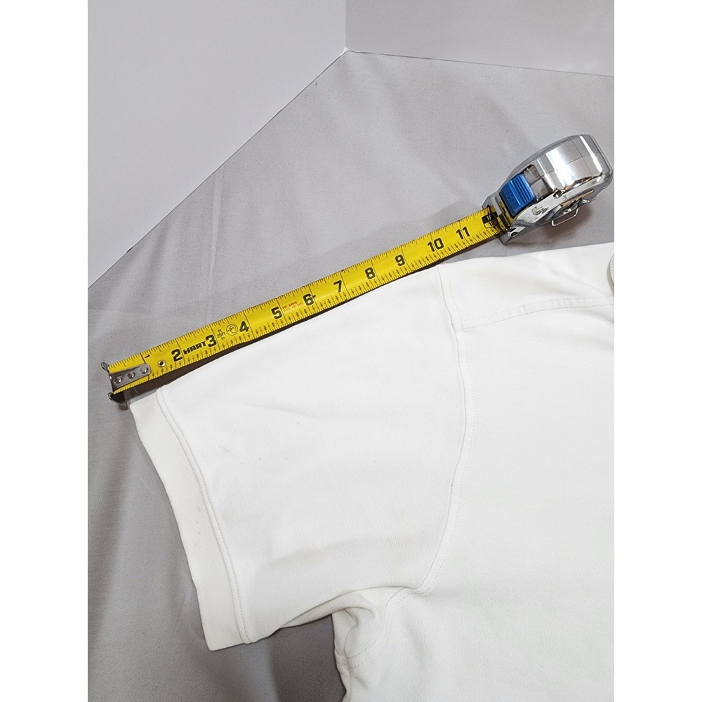 Tommy Bahama Mens XL White Pique Short Sleeve Polo Shirt Marlin Logo Casual - Picture 6 of 14